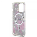 Guess iPhone 13 Pro Skal Flower MagSafe Kaki