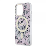Guess iPhone 13 Pro Skal Flower MagSafe Rosa