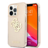 Guess iPhone 13 Pro Skal Full Glitter Guld