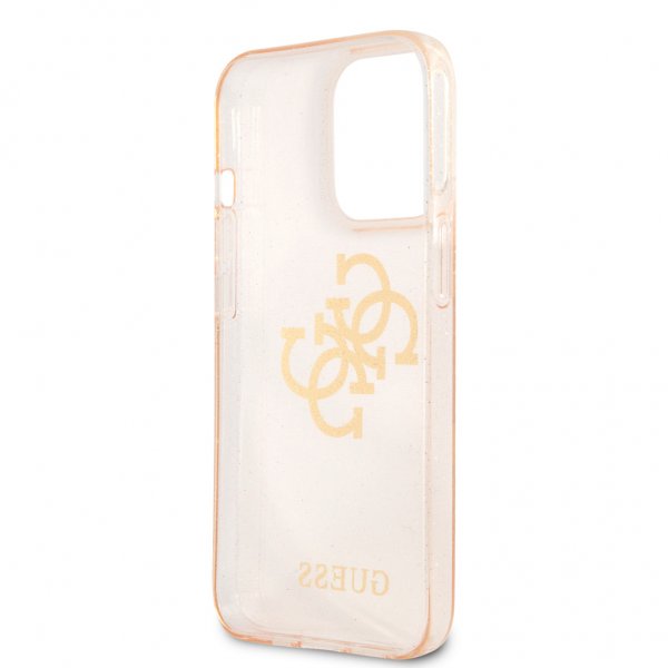 Guess iPhone 13 Pro Skal Full Glitter Guld
