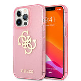 Guess iPhone 13 Pro Skal Full Glitter Rosa