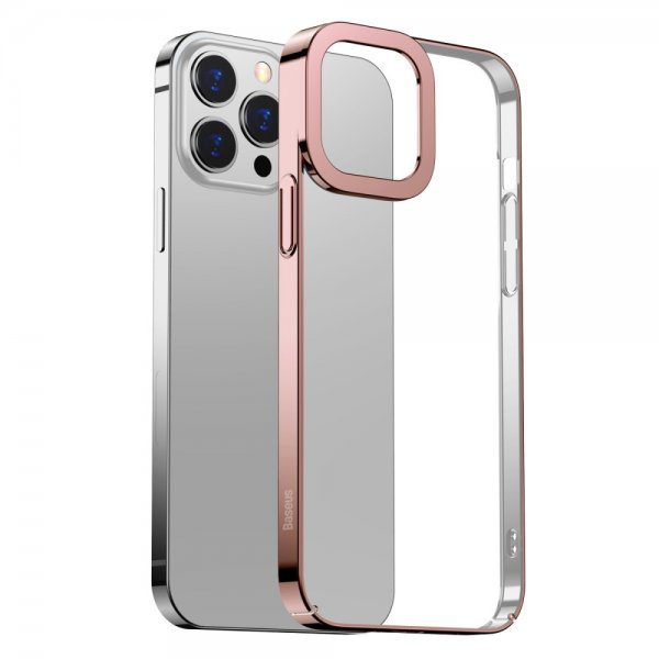Baseus iPhone 13 Pro Skal Glitter Series Rosa