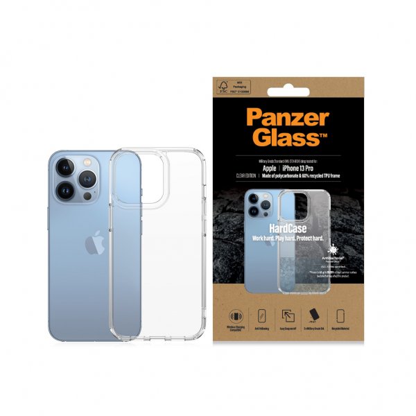 PanzerGlass iPhone 13 Pro Skal HardCase Transparent