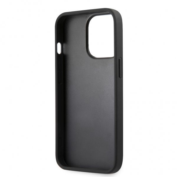 Guess iPhone 13 Pro Skal Hot Stamp Metal Logo Grå