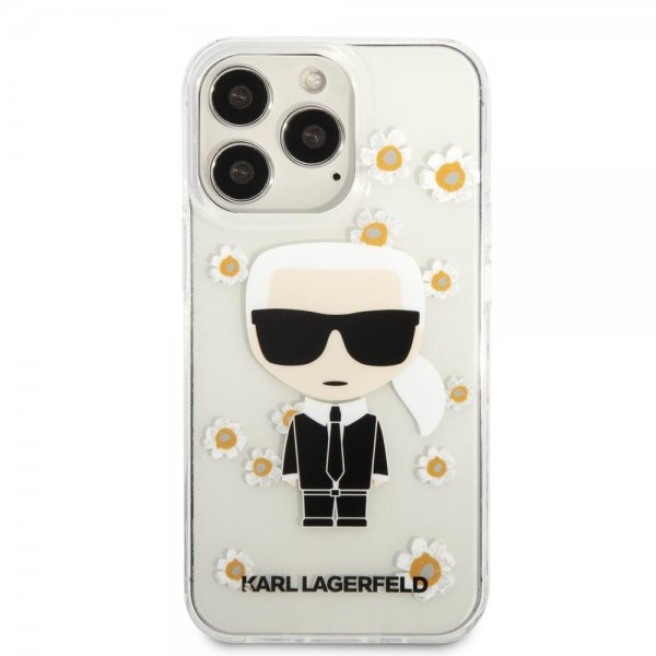 Karl Lagerfeld iPhone 13 Pro Skal Iconic Flower Transparent