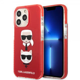 Karl Lagerfeld iPhone 13 Pro Skal Karl & Choupette Röd