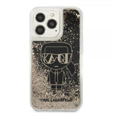 Karl Lagerfeld iPhone 13 Pro Skal Liquid Glitter Gatsby Svart