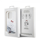 Hello Kitty iPhone 13 Pro Skal Liquid Glitter Translucent