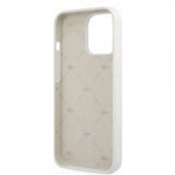 Lacoste iPhone 13 Pro Skal Liquid Silicone Allover Pattern Vit