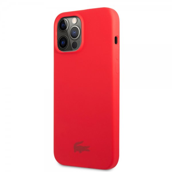 Lacoste iPhone 13 Pro Skal Liquid Silicone Glossy Logo Röd