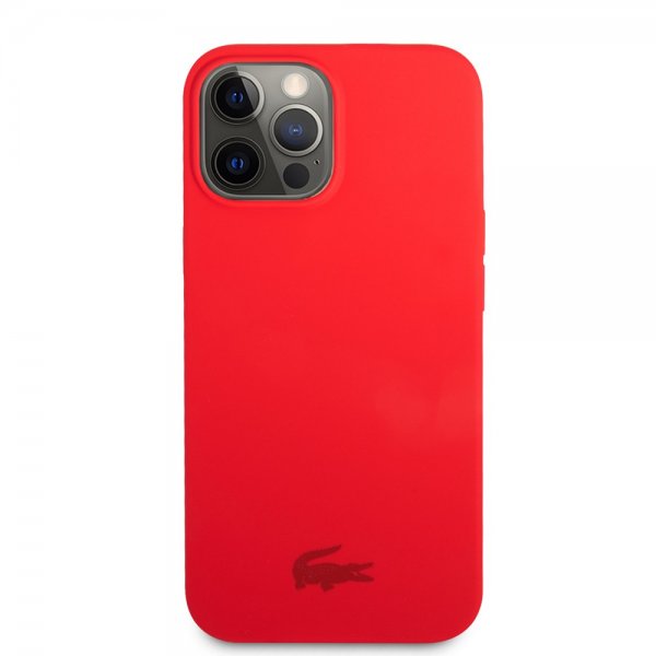 Lacoste iPhone 13 Pro Skal Liquid Silicone Glossy Logo Röd
