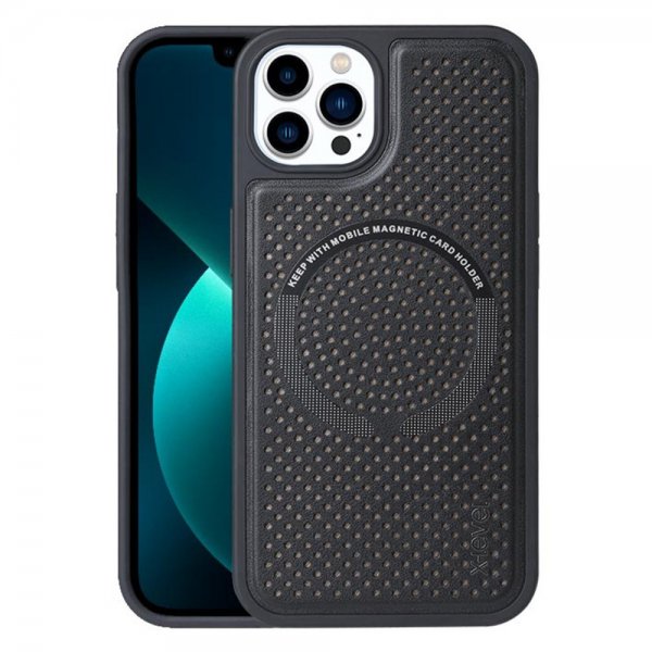 X-Level iPhone 13 Pro Skal Magic Magnets Series Svart