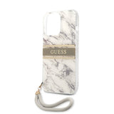 Guess iPhone 13 Pro Skal Marble Design Stripe Grå