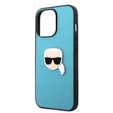 Karl Lagerfeld iPhone 13 Pro Skal Metal Logo Blå