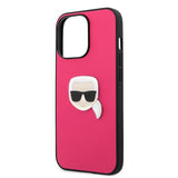 Karl Lagerfeld iPhone 13 Pro Skal Metal Logo Rosa