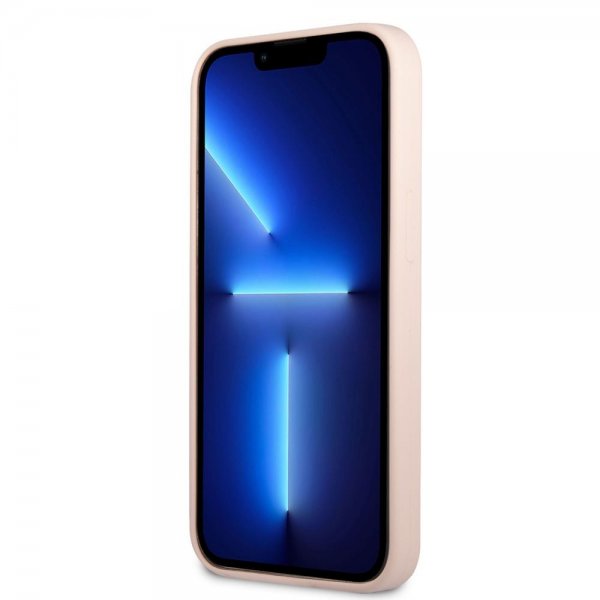 Guess iPhone 13 Pro Skal Metal Triangle Rosa