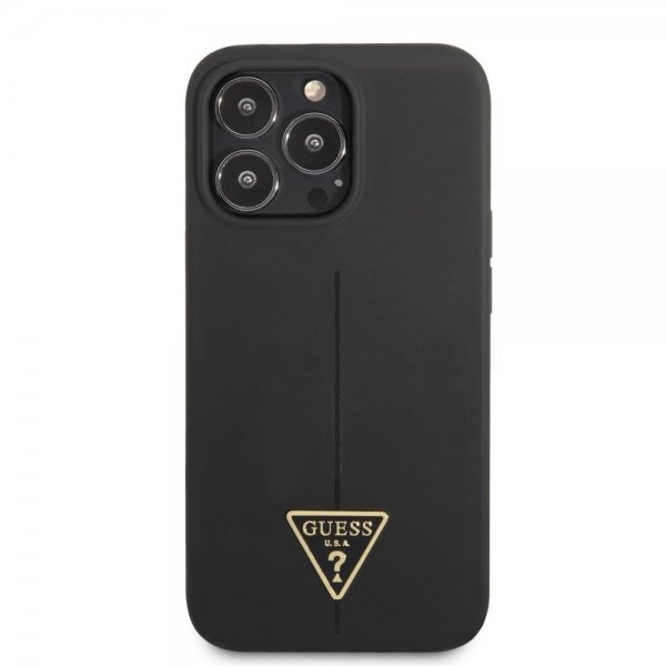 Guess iPhone 13 Pro Skal Metal Triangle Svart