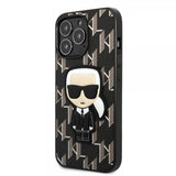 Karl Lagerfeld iPhone 13 Pro Skal Monogram Iconic Patch Svart