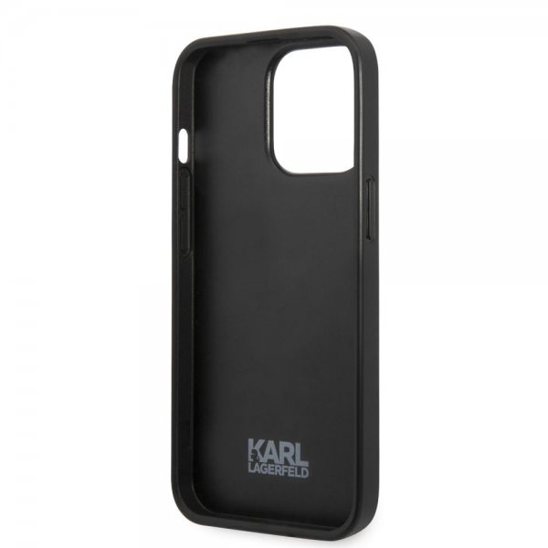 Karl Lagerfeld iPhone 13 Pro Skal Monogram Iconic Patch Svart