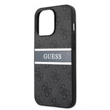 Guess iPhone 13 Pro Skal Printed Stripe Grå