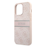 Guess iPhone 13 Pro Skal Printed Stripe Rosa