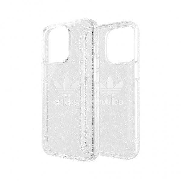 Adidas iPhone 13 Pro Skal Protective Clear Case Glitter Klar