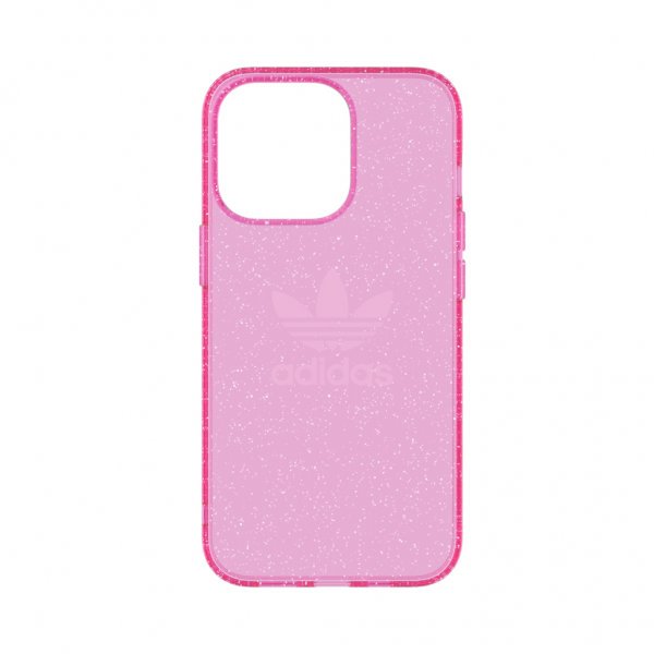 Adidas iPhone 13 Pro Skal Protective Clear Case Glitter Rosa