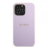 Guess iPhone 13 Pro Skal Saffiano Metal Logo Lila