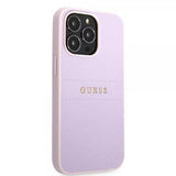 Guess iPhone 13 Pro Skal Saffiano Metal Logo Lila