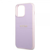 Guess iPhone 13 Pro Skal Saffiano Metal Logo Lila