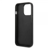 Karl Lagerfeld iPhone 13 Pro Skal Saffiano Metal Plaque Svart