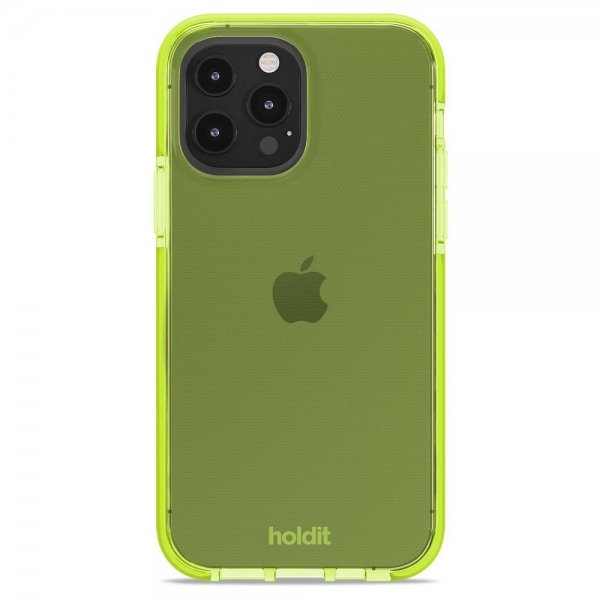Holdit iPhone 13 Pro Skal Seethru Acid Green
