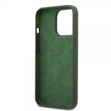Guess iPhone 13 Pro Skal Silicone Metal Logo 4G Grön