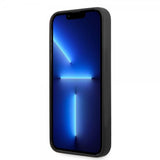 Guess iPhone 13 Pro Skal Silicone Metal Logo 4G Svart