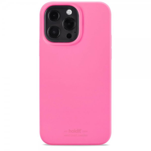 holdit iPhone 13 Pro Skal Silikon Bright Pink