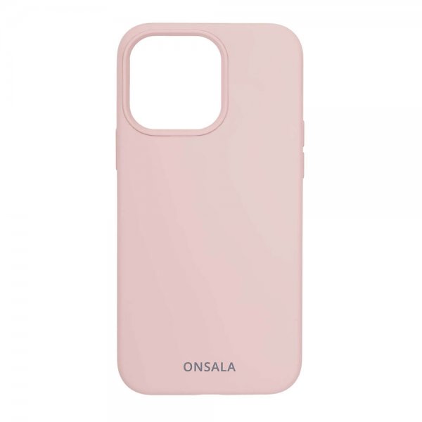 Onsala iPhone 13 Pro Skal Silikon Sand Pink