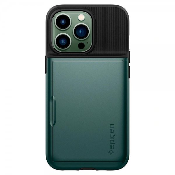Spigen iPhone 13 Pro Skal Slim Armor CS Midnight Green
