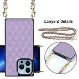 iPhone 13 Pro Skal Square med Strap Lila