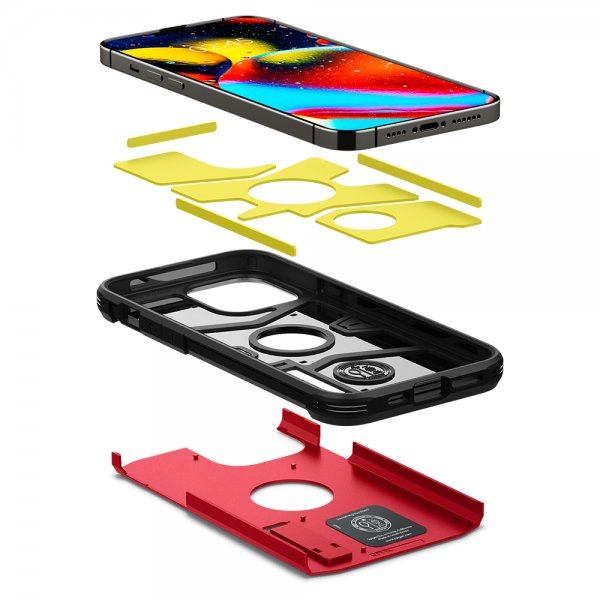 Spigen iPhone 13 Pro Skal Tough Armor Röd