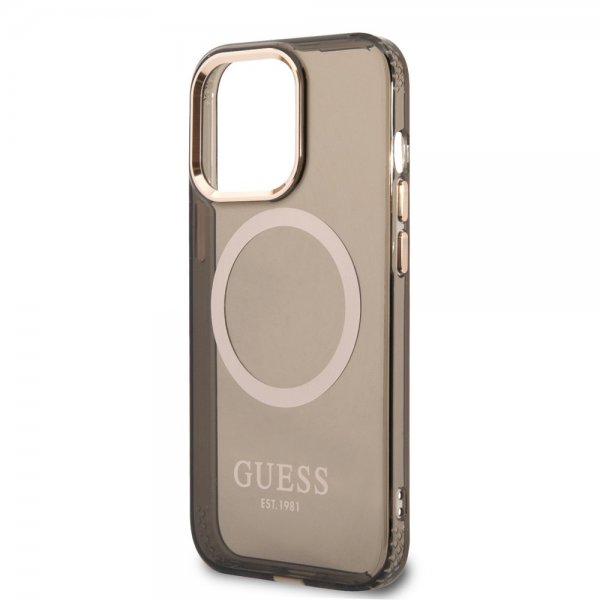 Guess iPhone 13 Pro Skal Translucent MagSafe Svart