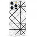 Kingxbar iPhone 13 Pro Skal Triangelmönster Vit