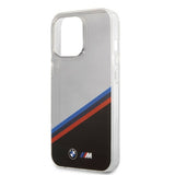 BMW iPhone 13 Pro Skal Tricolor Stripe Transparent Svart