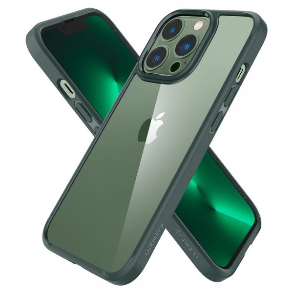 Spigen iPhone 13 Pro Skal Ultra Hybrid Midnight Green