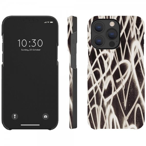 agood company iPhone 13 Pro Skal Växtbaserat Graffiti Heart Black White