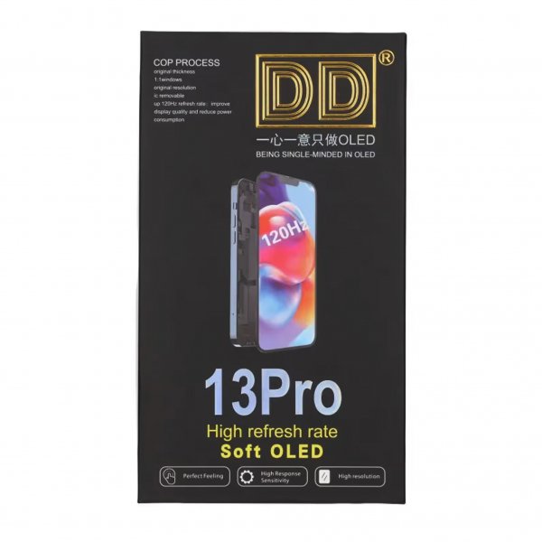 iPhone 13 Pro Soft OLED Display High Quality Black(DD brand)