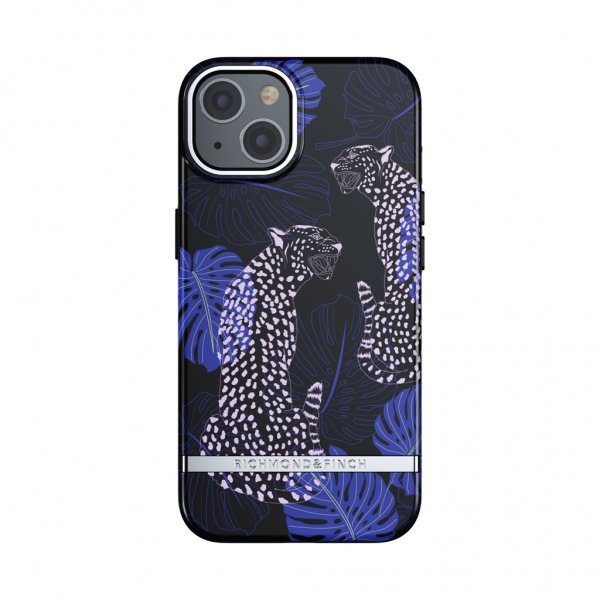 Richmond & Finch iPhone 13 Skal Blue Cheetah