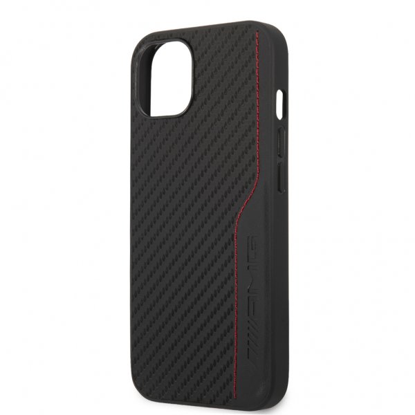 AMG iPhone 13 Skal Carbon Effect Stitching Svart
