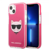 Karl Lagerfeld iPhone 13/14/15 Skal Choupette Fuchsia