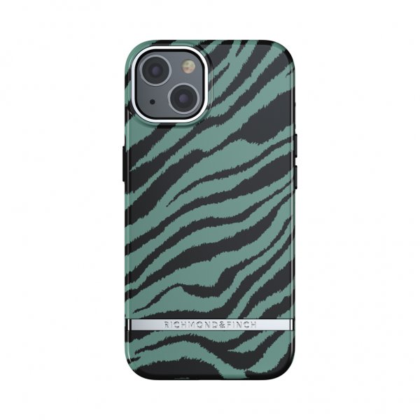 Richmond & Finch iPhone 13 Skal Emerald Zebra