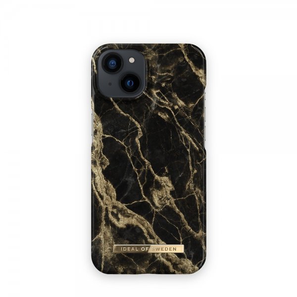 Ideal of Sweden iPhone 13 Skal Fashion Case Golden Smoke Marble